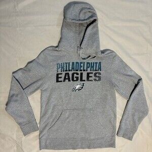 Philadelphia Eagles Iconic Collection Fade Out Pullover Hoodie - Ash